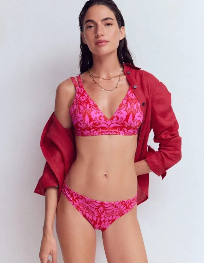 Arles Bikini Top Salsa, Ornamental Foliage