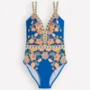 Arles Swimsuit Blue, Blossom Elegance Arles Swimsuit Blue, Blossom Elegance