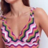 Arles Swimsuit Multi, Wavy Stripe