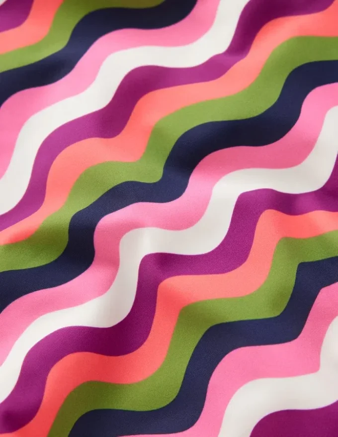 Arles Swimsuit Multi, Wavy Stripe