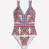 Arles Swimsuit Pink, Ornamental Trellis Arles Swimsuit Pink, Ornamental Trellis