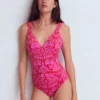 Arles Swimsuit Salsa, Ornamental Foliage Arles Swimsuit Salsa, Ornamental Foliage