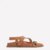 Asymmetric Cross Strap Sandals Tan Asymmetric Cross Strap Sandals Tan