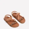 Asymmetric Cross Strap Sandals Tan Asymmetric Cross Strap Sandals Tan