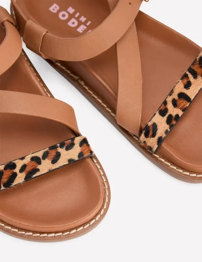 Asymmetric Cross Strap Sandals Tan Asymmetric Cross Strap Sandals Tan