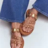 Asymmetric Disc Mule Tan Discs Asymmetric Disc Mule Tan Discs