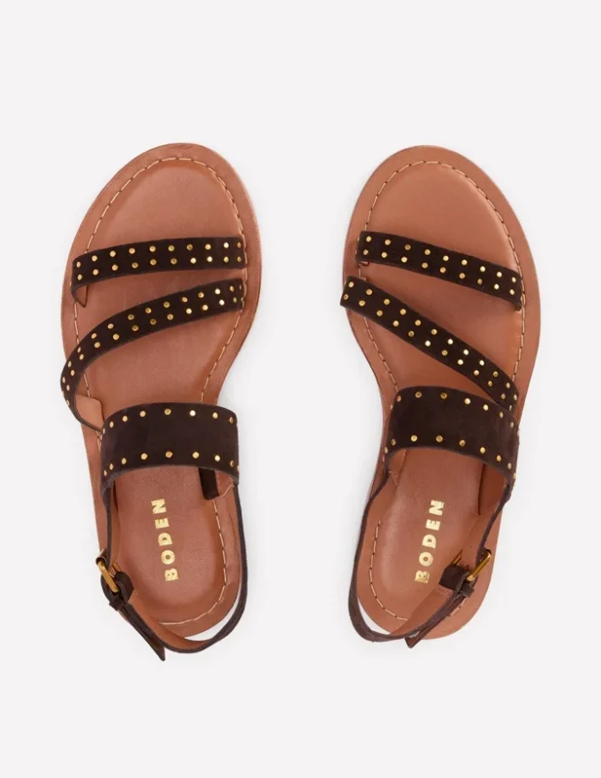 Asymmetric Sandal Bitter Chocolate