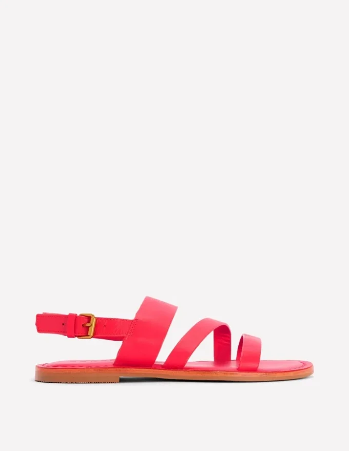 Asymmetric Sandal Red Asymmetric Sandal Red
