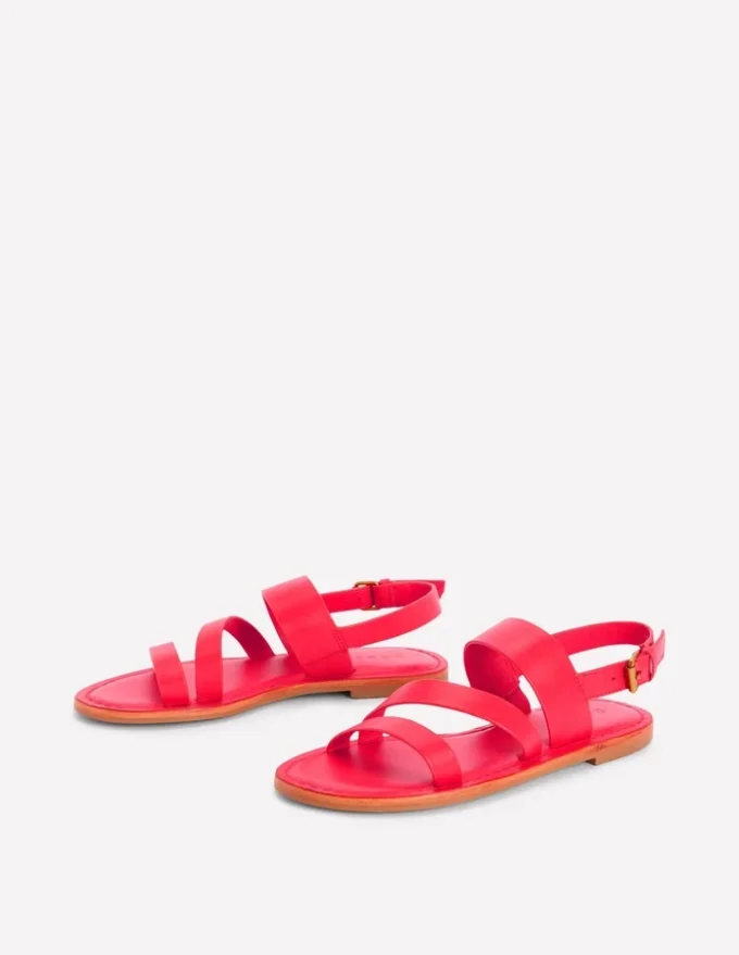 Asymmetric Sandal Red Asymmetric Sandal Red