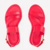 Asymmetric Sandal Red Asymmetric Sandal Red