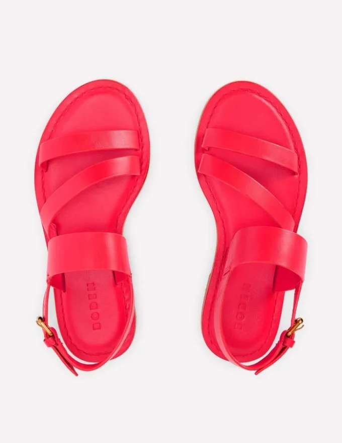 Asymmetric Sandal Red Asymmetric Sandal Red