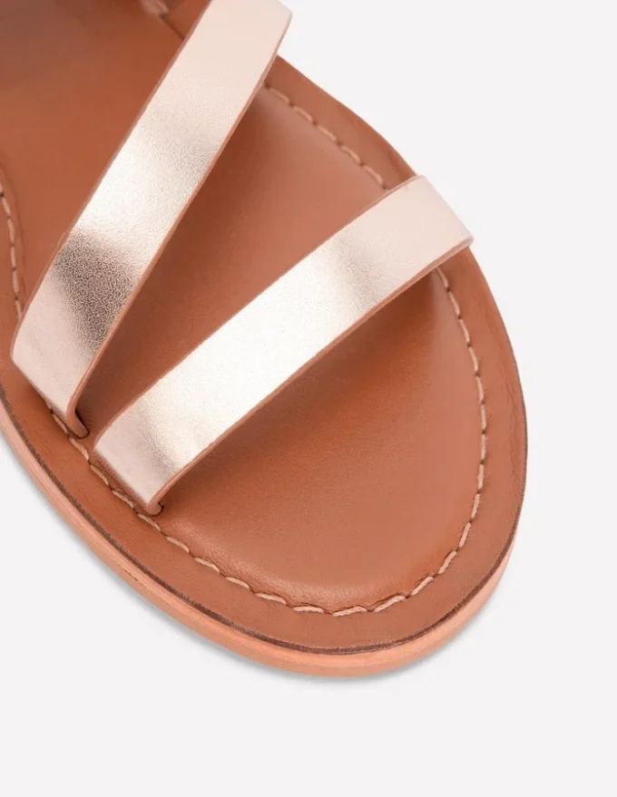 Asymmetric Sandal Tan/Gold Asymmetric Sandal Tan/Gold