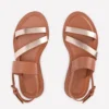 Asymmetric Sandal Tan/Gold Asymmetric Sandal Tan/Gold