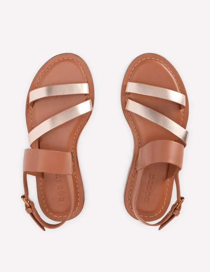 Asymmetric Sandal Tan/Gold Asymmetric Sandal Tan/Gold