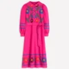 Ava Linen Blend Midi Dress Multi Embroidery Ava Linen Blend Midi Dress Multi Embroidery