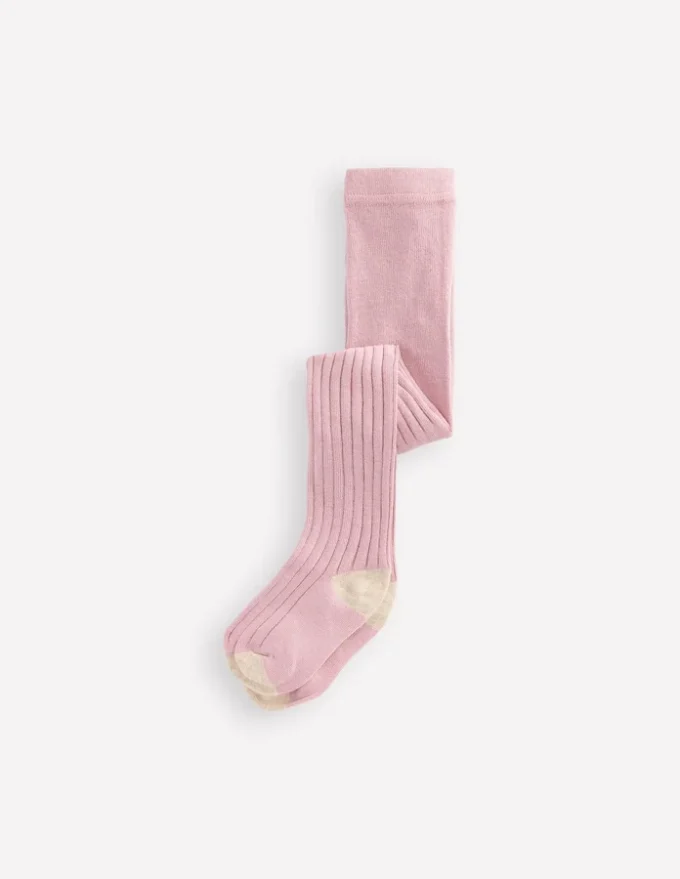 Baby Ribbed Tights Vintage Pink