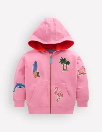 Badge Superstitch Hoodie Bubblegum Pink Badges