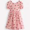 Ballerina Jersey Dress Almond Pink Strawberry Stripe Ballerina Jersey Dress Almond Pink Strawberry Stripe