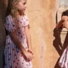 Ballerina Jersey Dress Almond Pink Strawberry Stripe Ballerina Jersey Dress Almond Pink Strawberry Stripe