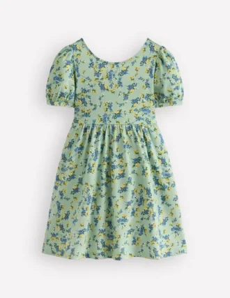 Ballerina Jersey Dress Green Floral