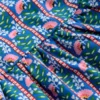 Ballerina Jersey Dress Kingfisher Blue Floral Vine