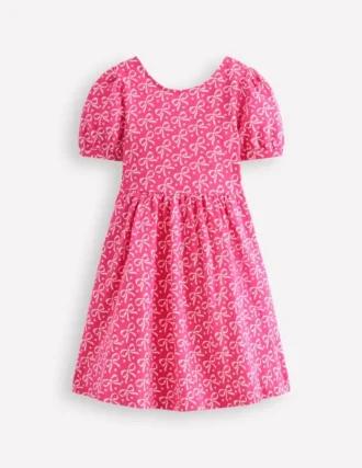 Ballerina Jersey Dress Pink Bows
