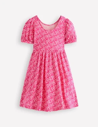 Ballerina Jersey Dress Pink Bows