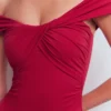 Bardot Wrap Swimsuit Merida Red Bardot Wrap Swimsuit Merida Red