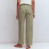 Barrel Leg Chino Pants Green, Navy, Pink Stripe Barrel Leg Chino Pants Green, Navy, Pink Stripe
