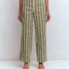 Barrel Leg Chino Pants Green, Navy, Pink Stripe Barrel Leg Chino Pants Green, Navy, Pink Stripe