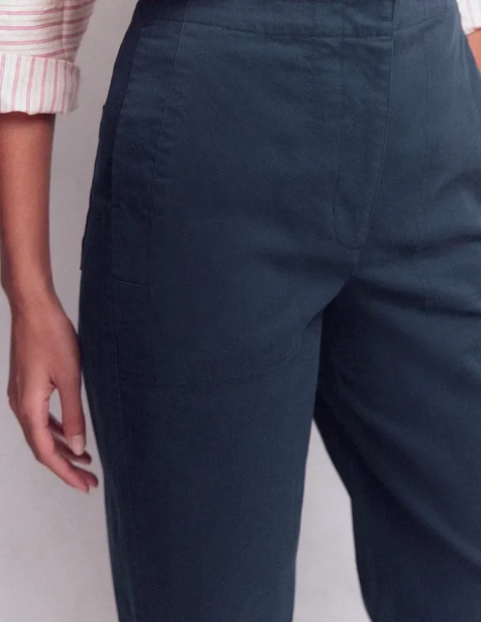 Barrel Leg Chino Pants Navy Barrel Leg Chino Pants Navy