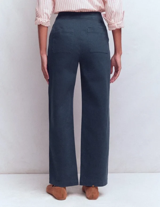Barrel Leg Chino Pants Navy Barrel Leg Chino Pants Navy