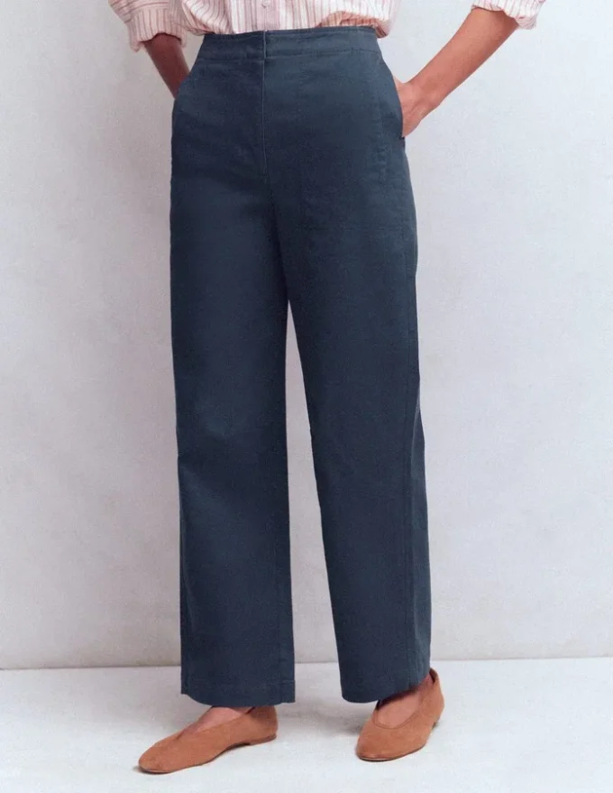 Barrel Leg Chino Pants Navy Barrel Leg Chino Pants Navy