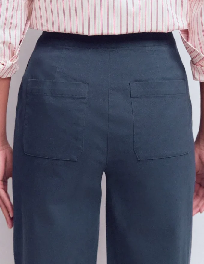 Barrel Leg Chino Pants Navy Barrel Leg Chino Pants Navy