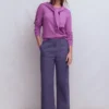 Barrel Leg Chino Pants Purple Thistle Barrel Leg Chino Pants Purple Thistle