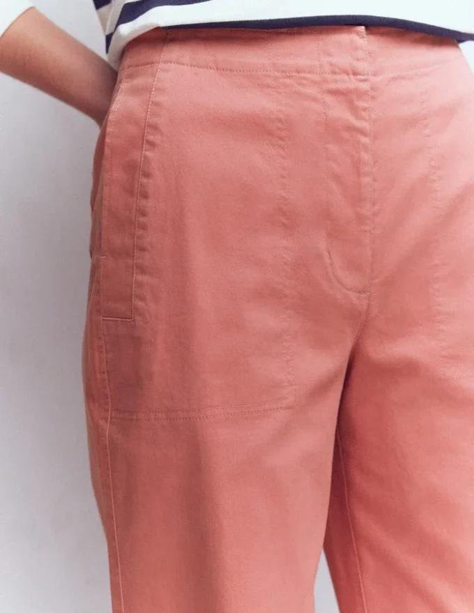 Barrel Leg Chino Pants Vintage Rose