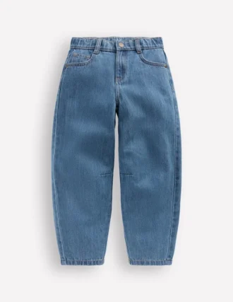Barrel Leg Jeans Mid Vintage Denim