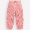 Barrel Leg Jeans Poppy Red Tram Stripe Barrel Leg Jeans Poppy Red Tram Stripe