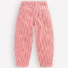 Barrel Leg Jeans Poppy Red Tram Stripe Barrel Leg Jeans Poppy Red Tram Stripe