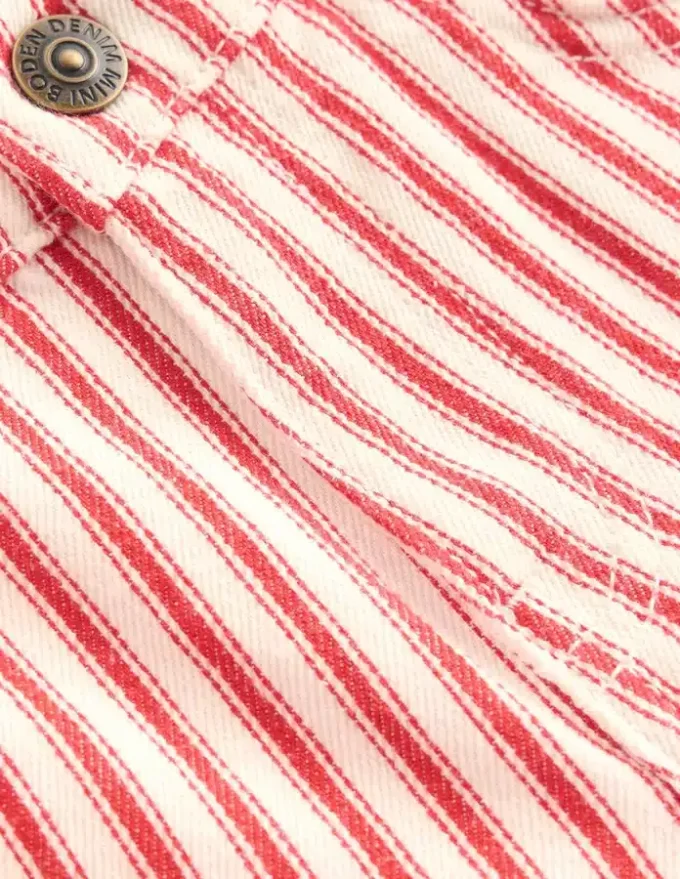 Barrel Leg Jeans Poppy Red Tram Stripe Barrel Leg Jeans Poppy Red Tram Stripe
