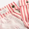 Barrel Leg Jeans Poppy Red Tram Stripe Barrel Leg Jeans Poppy Red Tram Stripe
