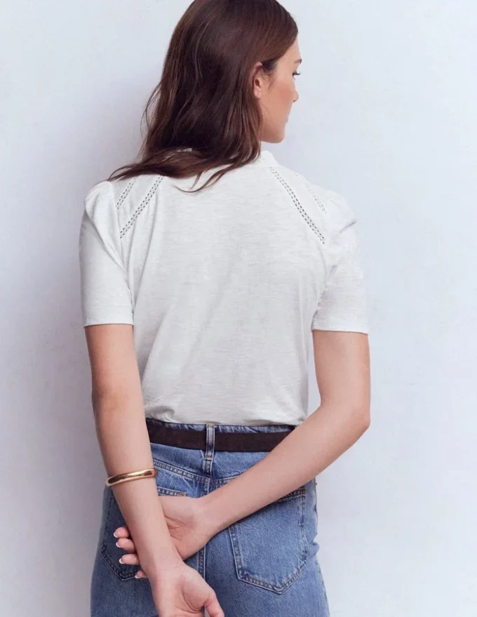 Bea Short Sleeve Shirt White Bea Short Sleeve Shirt White