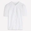 Bea Short Sleeve Shirt White Bea Short Sleeve Shirt White