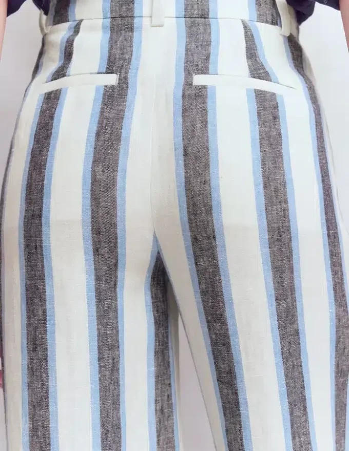 Belgravia Linen Pants Blue and White Stripe Belgravia Linen Pants Blue and White Stripe