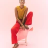 Belgravia Linen Pants Bright Cherry Belgravia Linen Pants Bright Cherry