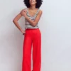 Belgravia Linen Pants Bright Cherry Belgravia Linen Pants Bright Cherry
