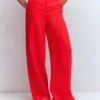 Belgravia Linen Pants Bright Cherry Belgravia Linen Pants Bright Cherry