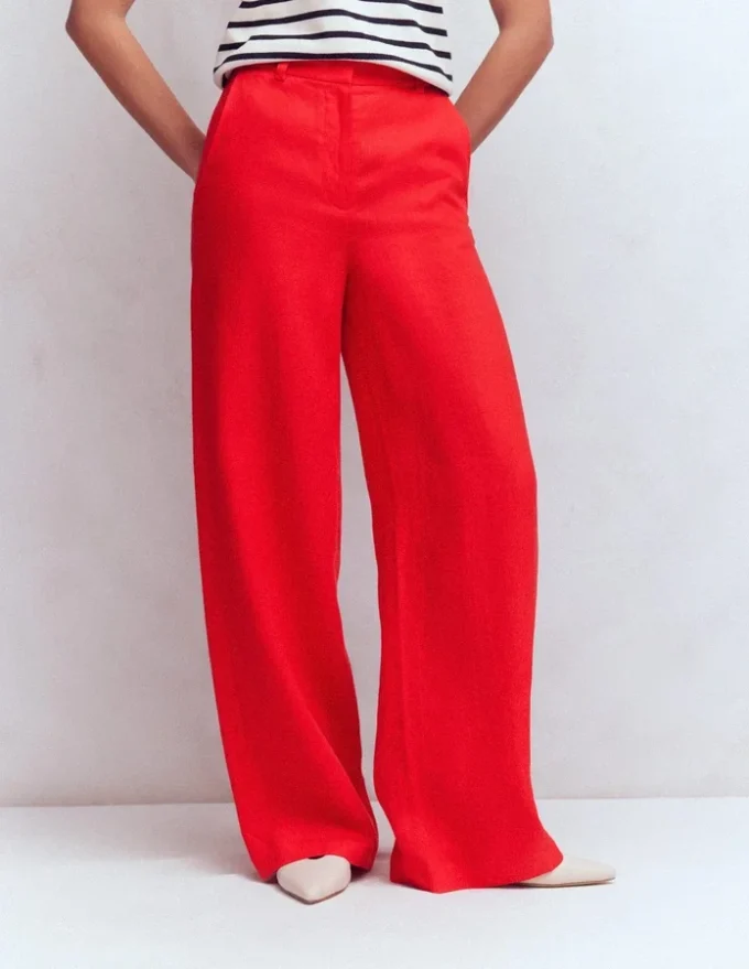 Belgravia Linen Pants Bright Cherry Belgravia Linen Pants Bright Cherry