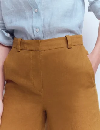Belgravia Linen Pants GINGERBREAD