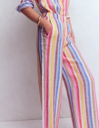Belgravia Linen Pants Multi Stripe